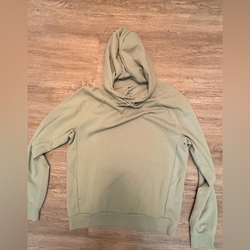 Nike Men’s Light Olive Green Crewneck Hoodie
